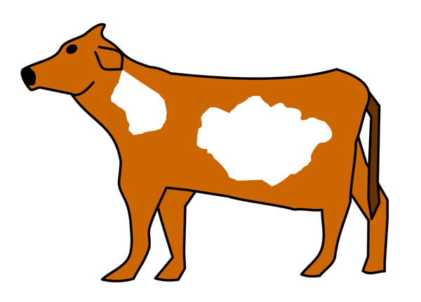 600x431 Cow Clip Art
