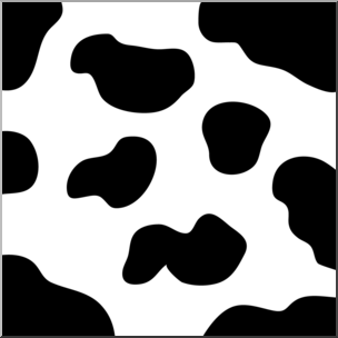 304x304 Clip Art Animal Patterns Black And White Cow Bampw I