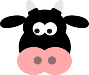 298x249 Cow Head Clip Art
