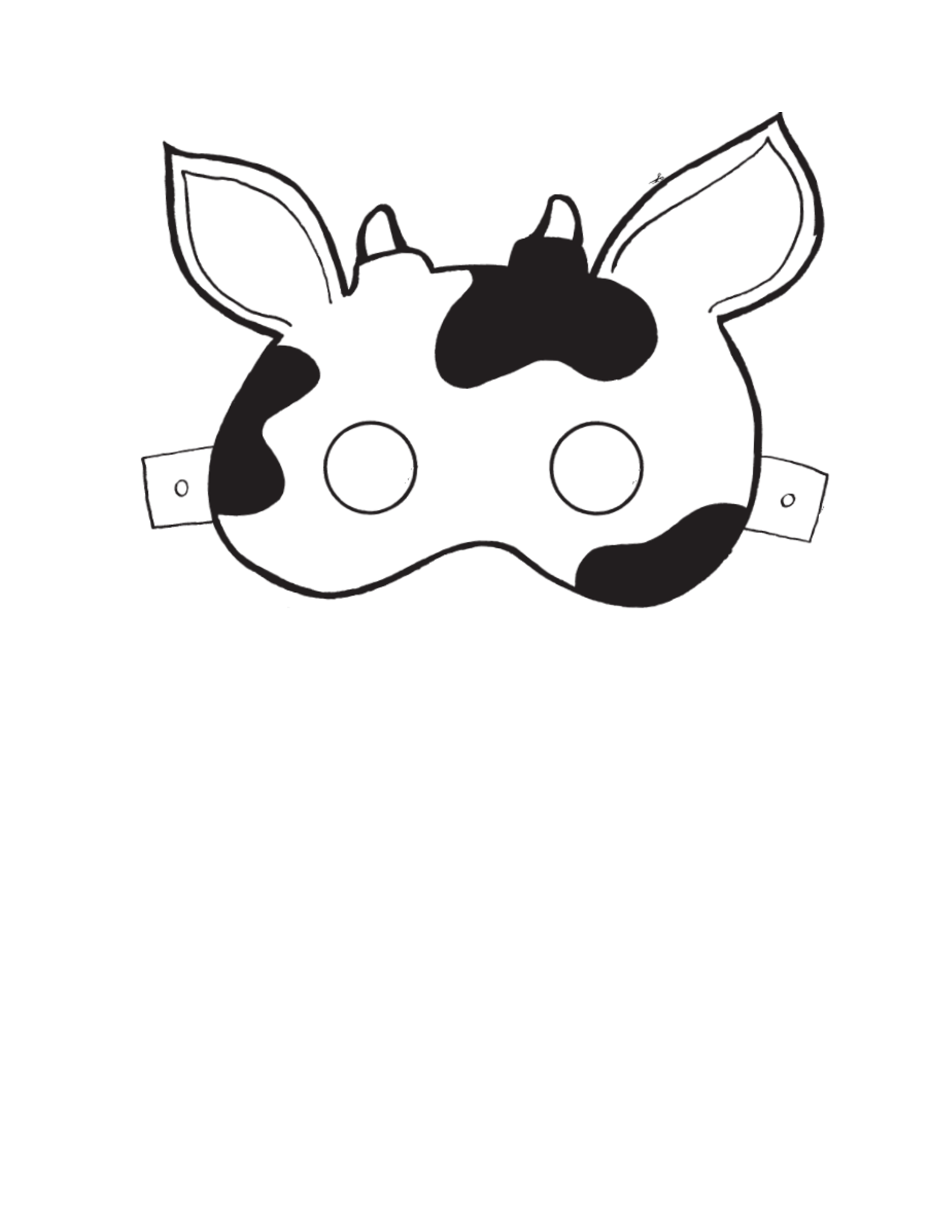 1275x1650 Cow Clipart Template