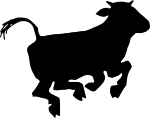 300x237 Jumping Cow Clip Art