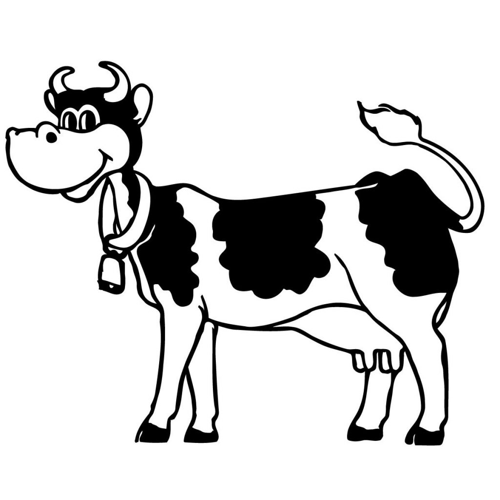 Cow Clipart Black And White | Free download on ClipArtMag