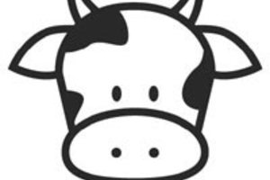300x200 Cow Face Clip Art