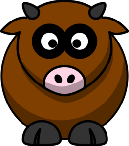 264x299 Brown Cow Png, Svg Clip Art For Web