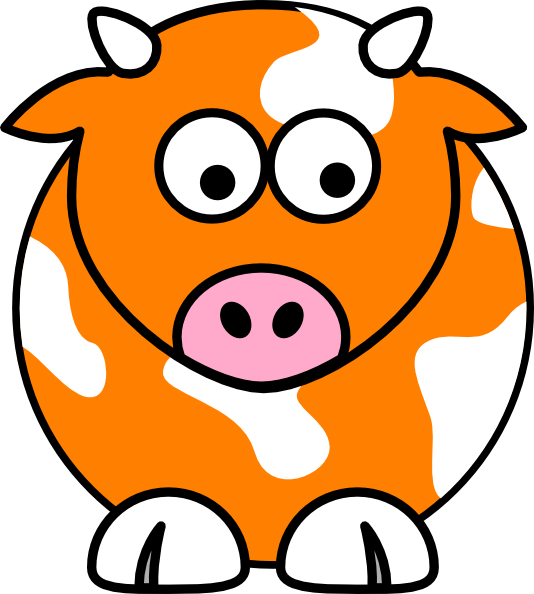 534x594 Blue Cow Clip Art