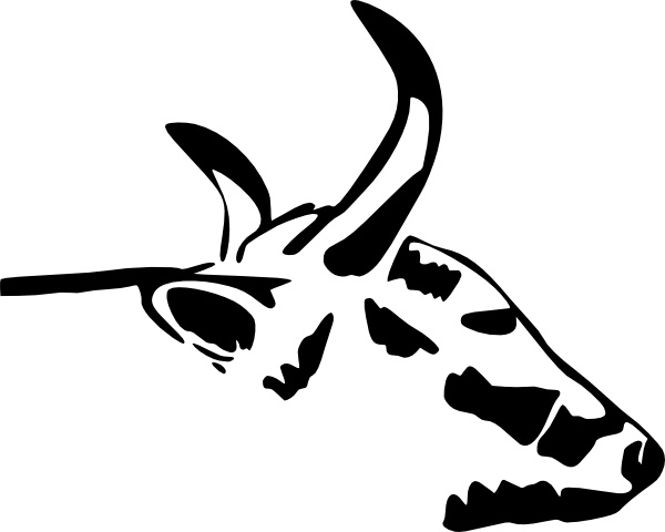 600x480 Cow Head Clip Art Free Vector In Open Office Drawing Svg ( Svg