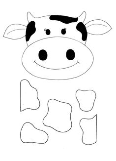 236x326 Templates Clipart Cow