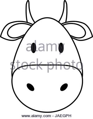300x383 Cute Cow Head Cartoon Stock Vector Art Amp Illustration, Vector