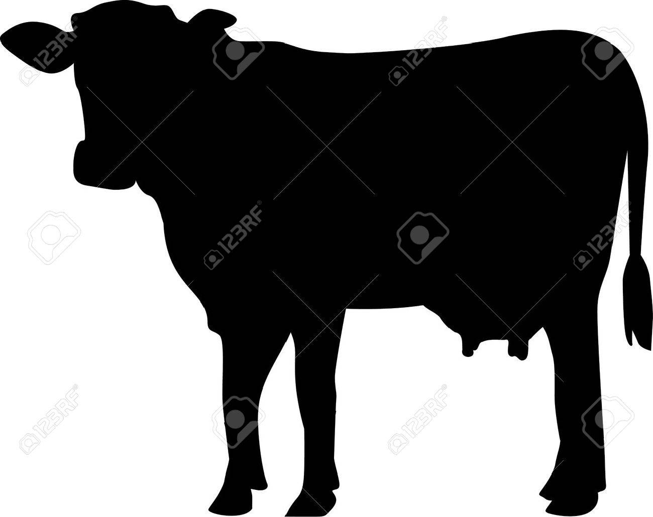 1300x1030 Cow Silhouette Royalty Free Cliparts, Vectors, And Stock