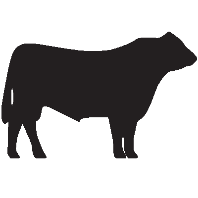 400x400 Hereford Cow Silhouette Clipart Clipartfest