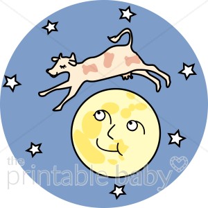 Cow Jumped Over The Moon Clipart | Free download on ClipArtMag