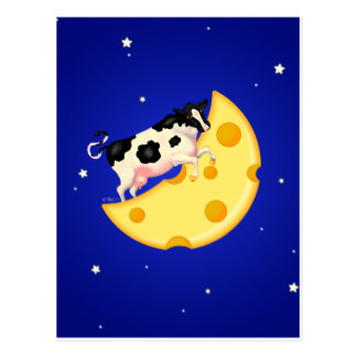 324x324 Cow Jumped Over The Moon Postcards Zazzle