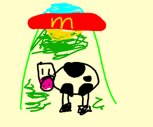 300x250 Alien Abducts The Cow Jumping Over The Moon