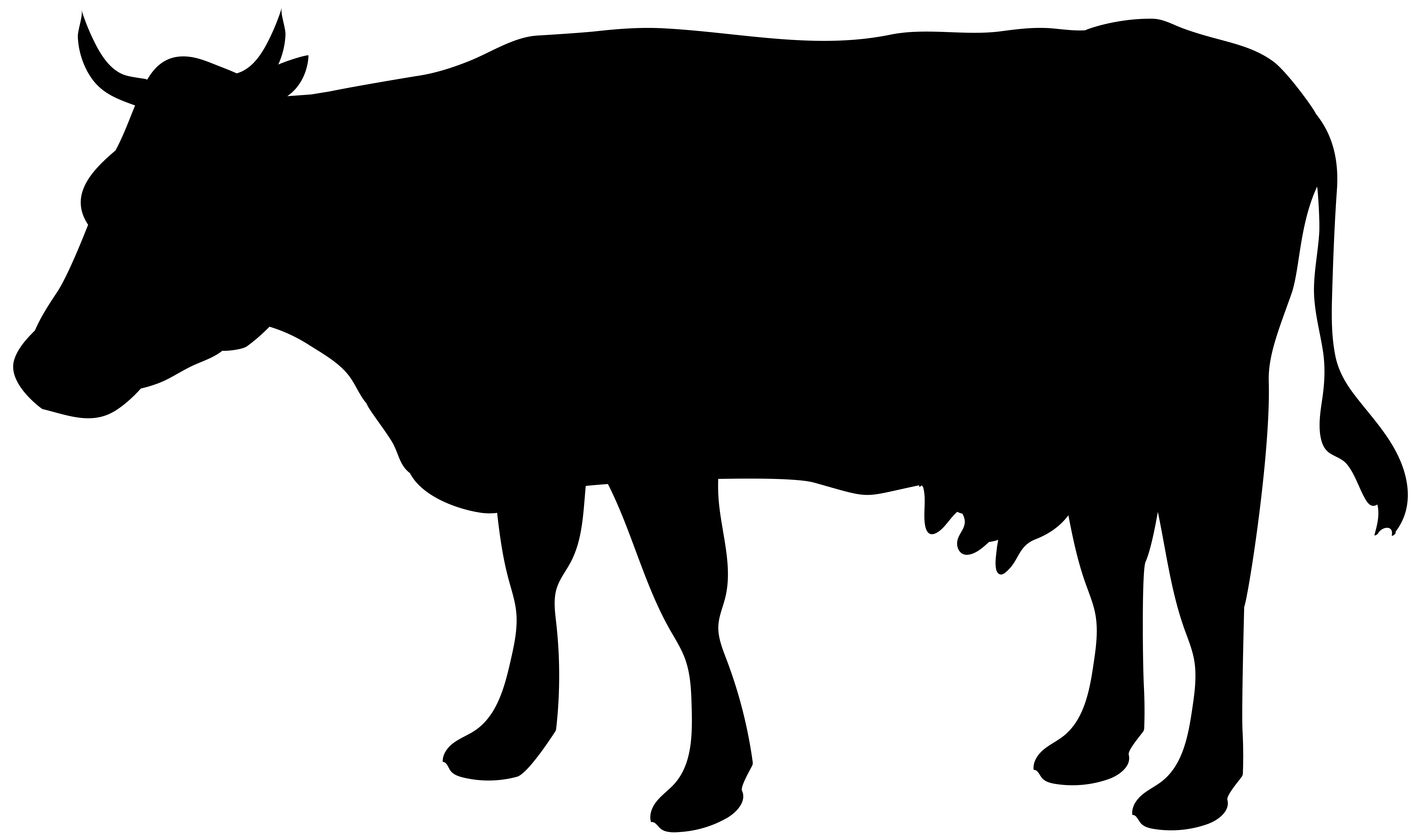 8000x4732 Cow Silhouette Png Clip Art Imageu200b Gallery Yopriceville