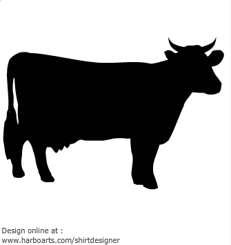 335x355 Cow Silhouette Clip Art