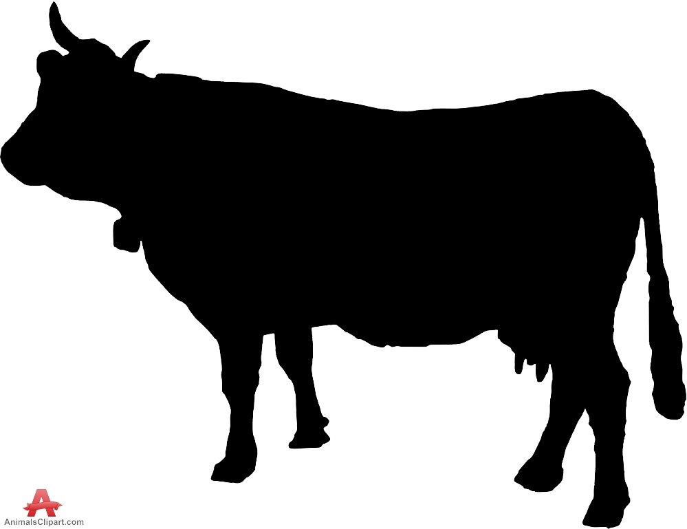 999x769 Cow Clipart Silhouette