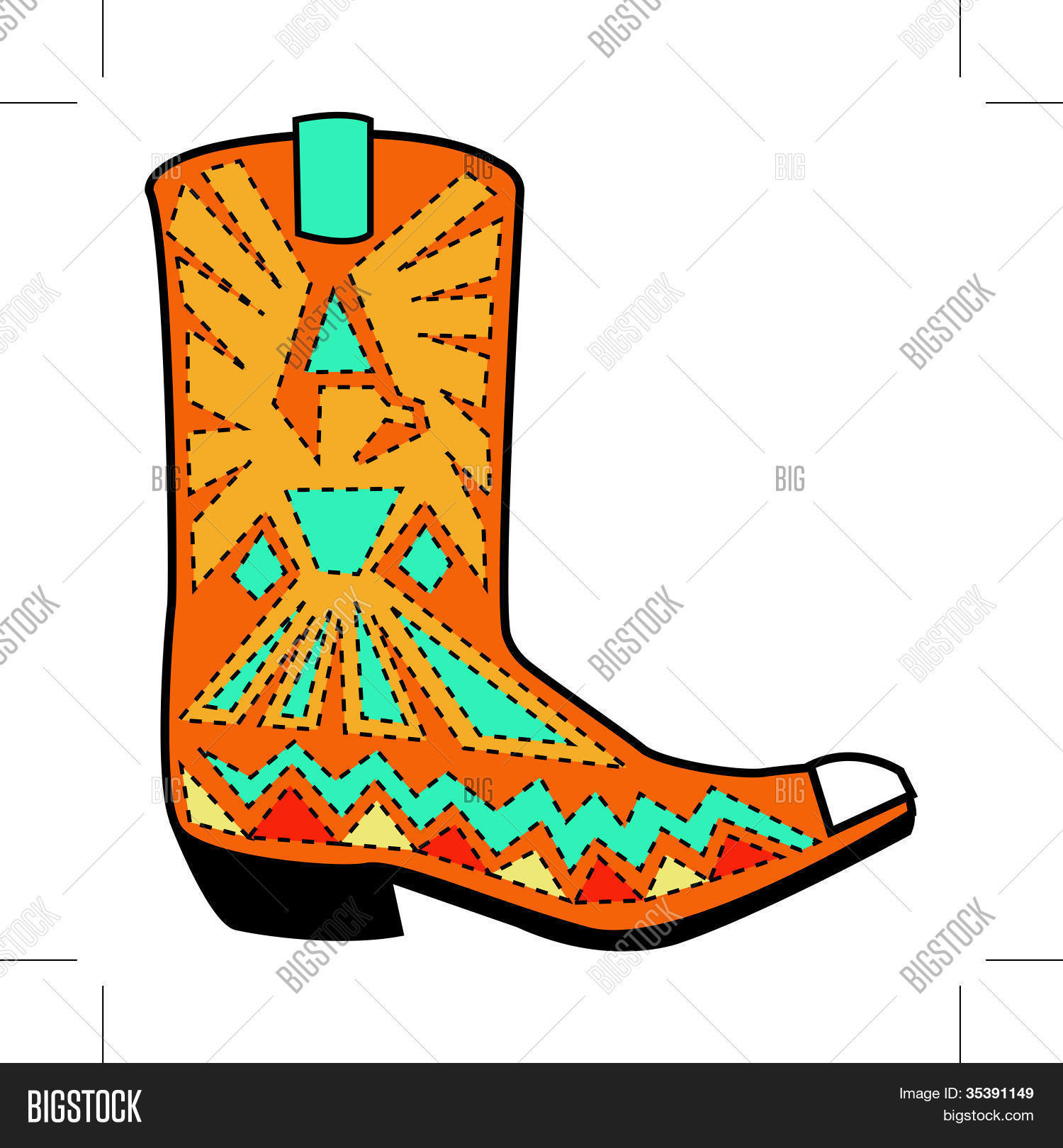 1500x1620 Cowboy Boot Clip Art Vector Amp Photo Bigstock