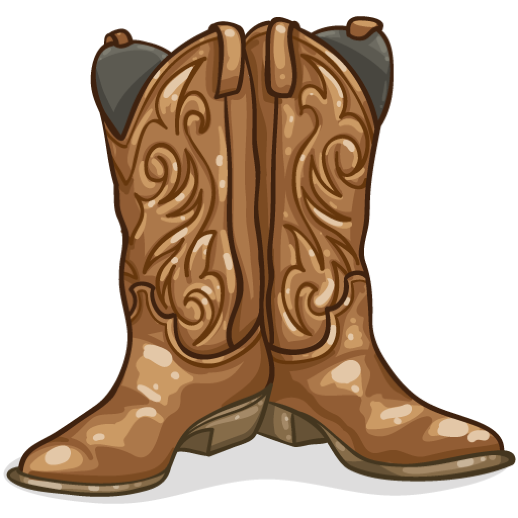 Cowboy Boots Cartoon ~ Cowboy Boots Cartoon — Stock Vector ...