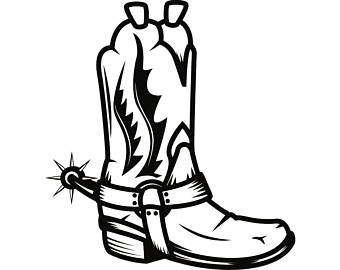 340x270 Cowboy Shoes Svg Etsy