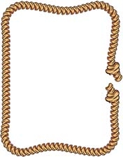 176x225 Cowboy Rope Clipart Border
