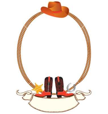 Cowboy Border Clipart | Free download on ClipArtMag