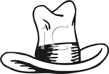 350x239 Picture Of A Stetson Cowboy Hat In A Vector Clip Art Illustration