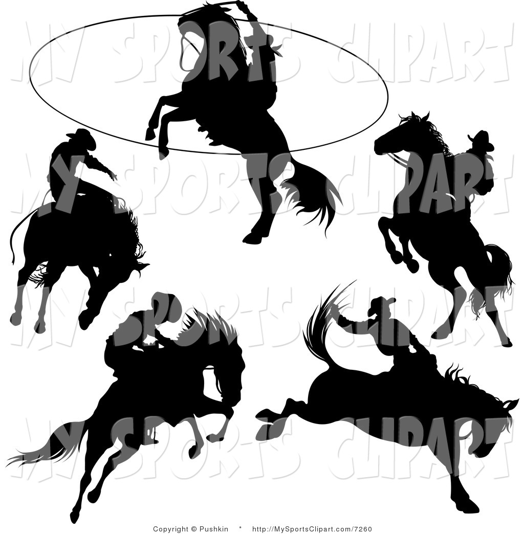 1024x1044 Sports Clip Art Of A Rodeo Cowboy And Horse By Pushkin