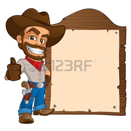 450x450 Sympathetic Cowboy Hat, Wears Boots And A Gun Royalty Free