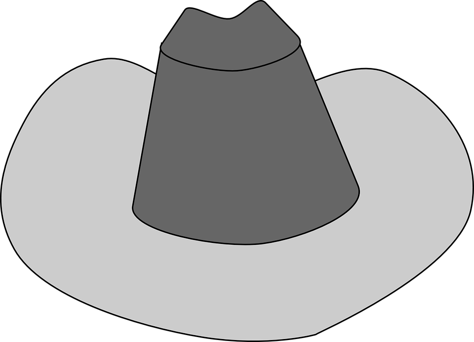 960x694 Free Cowboy Hat Clipart Black And White Images