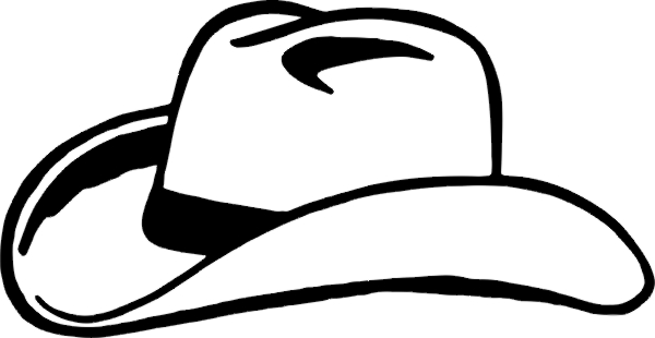 600x310 Hat Clipart Texas Cowboy