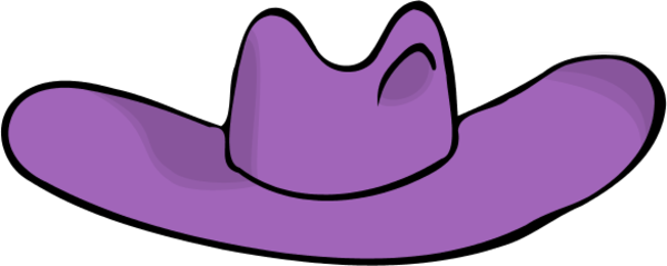 600x239 Cowboy Hat Vector Clip Art