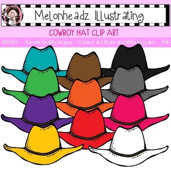 350x350 Melonheadz Cowboy Hat Clip Art
