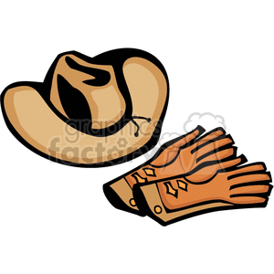 300x300 Royalty Free A Leather Cowboy Hat And Leather Riding Gloves 374159