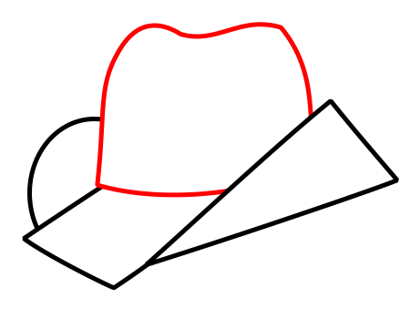 450x350 Drawing A Cartoon Cowboy Hat