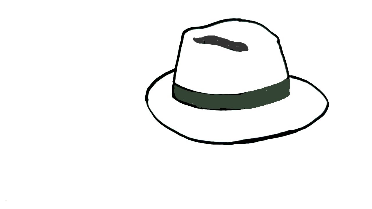 1280x720 How To Draw A Hat In Easy Steps For Children. Beginners