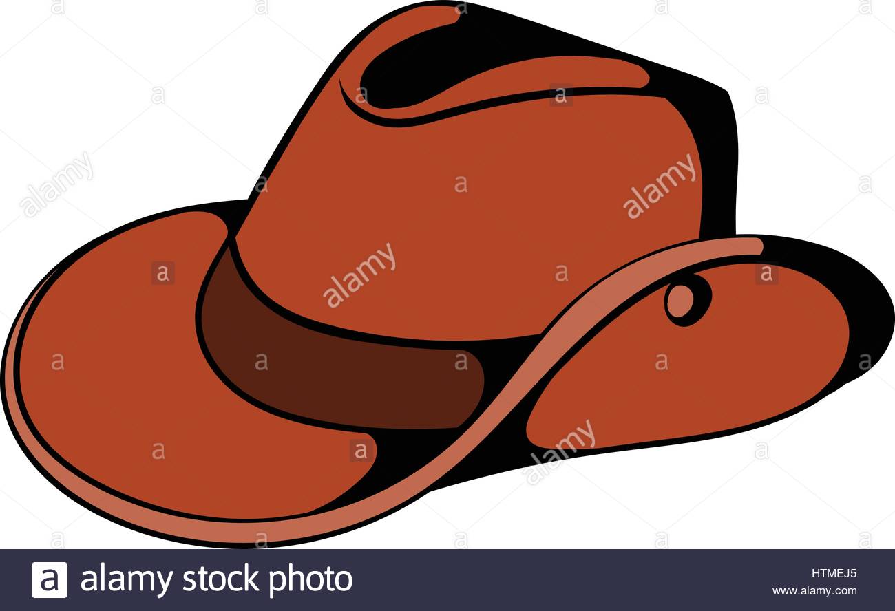 1300x888 Australia Cowboy Hat Icon, Cartoon Style Stock Vector Art