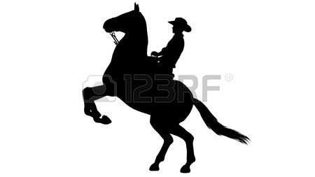 450x253 4,272 Cowboy Silhouette Cliparts, Stock Vector And Royalty Free