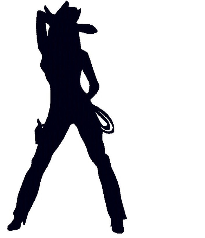 706x820 Cowgirl Clipart Silhouette