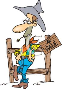 208x300 Art Image A Cowboy Leaning Against A Fence With Straw Between His