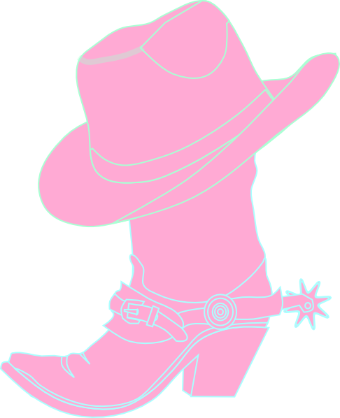 486x598 Cowgirl Hat And Boot Clip Art