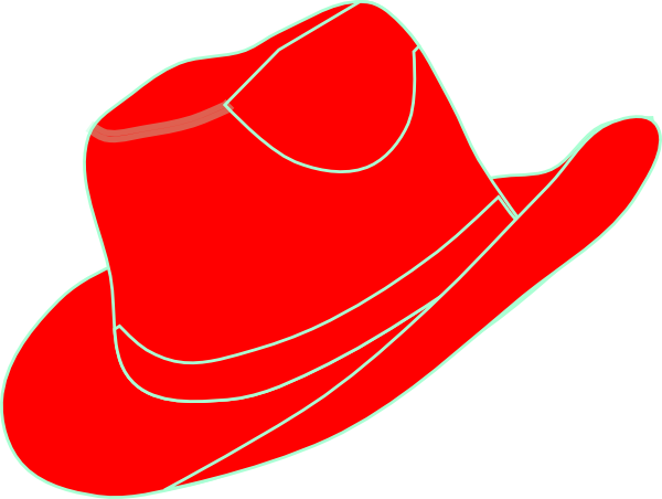 600x452 Red Cowgirl Hat Clip Art