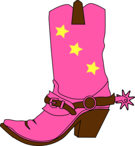 276x299 Cowgirl Hat And Boot Clip Art