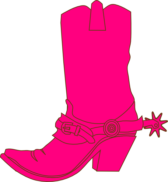 552x600 Cowgirl Hat And Boot Clip Art