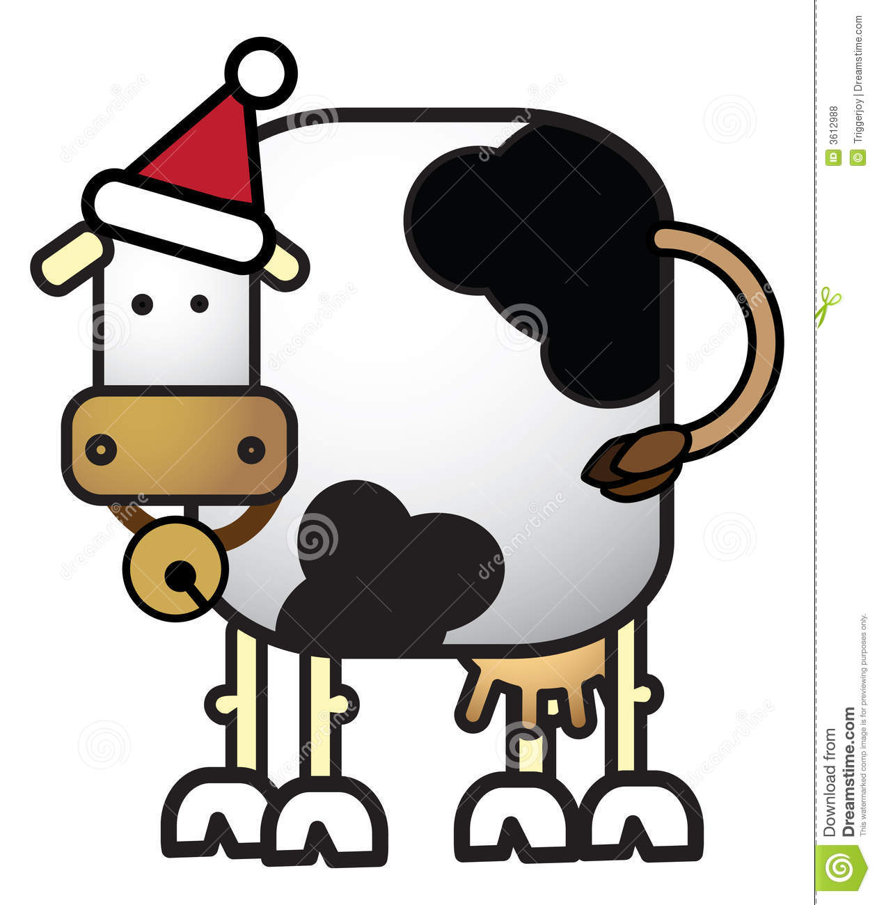 1260x1300 Christmas Cows Clipart