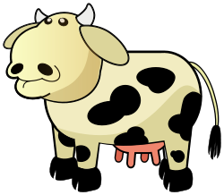250x218 Free Cow Clip Art That Makes You Say Moo!