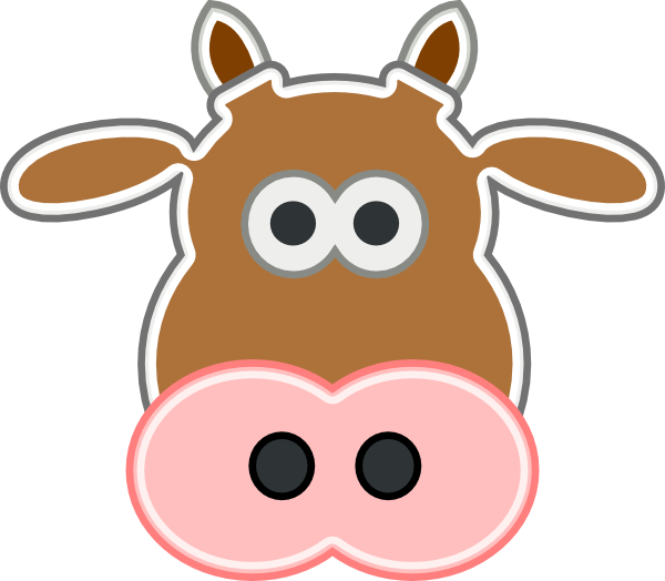 600x524 Cow Head Clipart