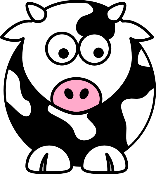 534x594 Black Cow Clip Art