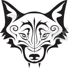236x233 Coyote Face Clip Art