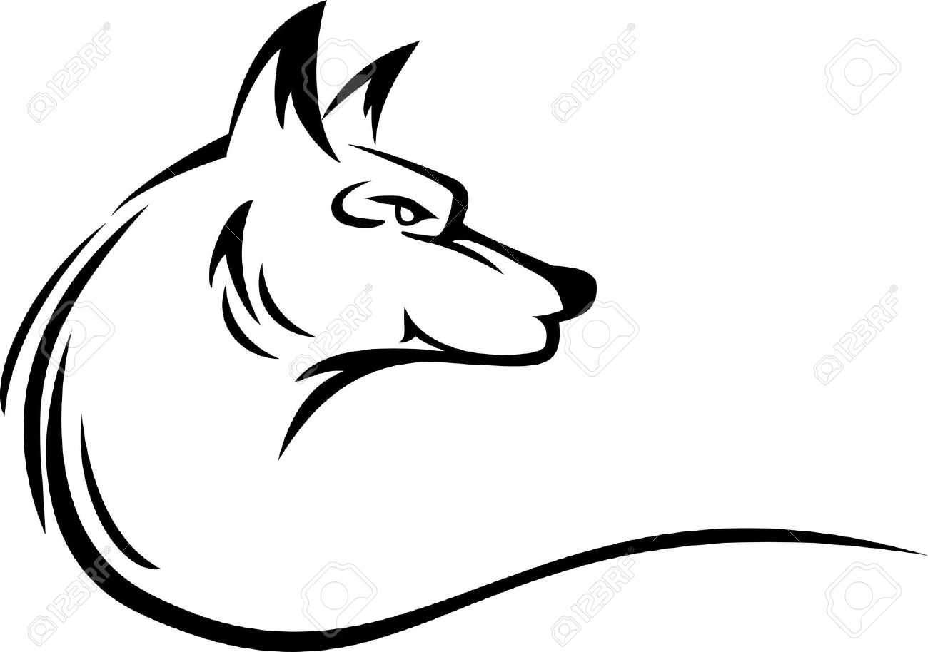 1300x914 Face Clipart Coyote
