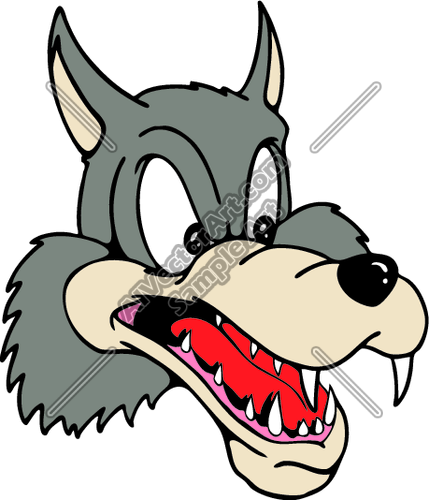 429x500 Coyote Clipart Big Bad Wolf